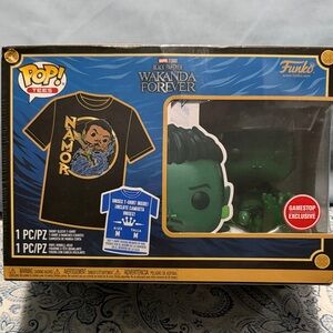 Funko Pop! Tees Black Panther Namor Tee and Figure Set